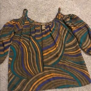 Miss Tina cold shoulder top